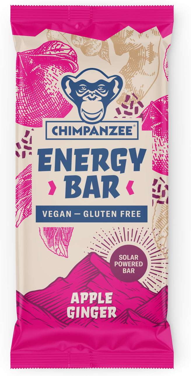 Chimpanzee Energy Bar Apple & Ginger  - Per doos - 15 Stuks